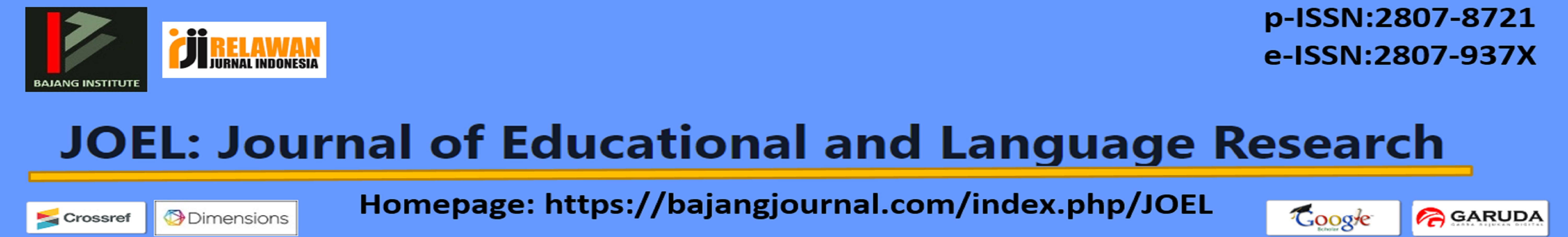 JOEL: Journal of Educational and Language Research